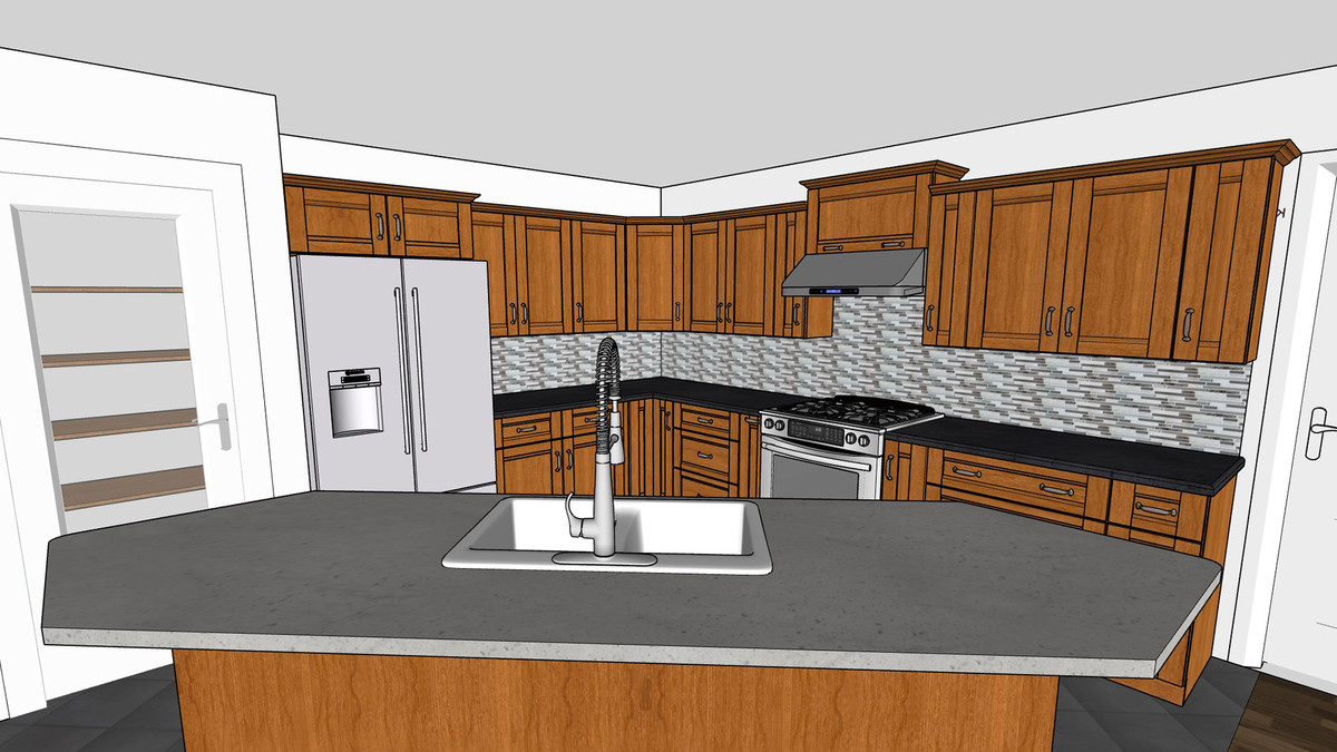 SketchUp Pro: طراحی آشپزخانه