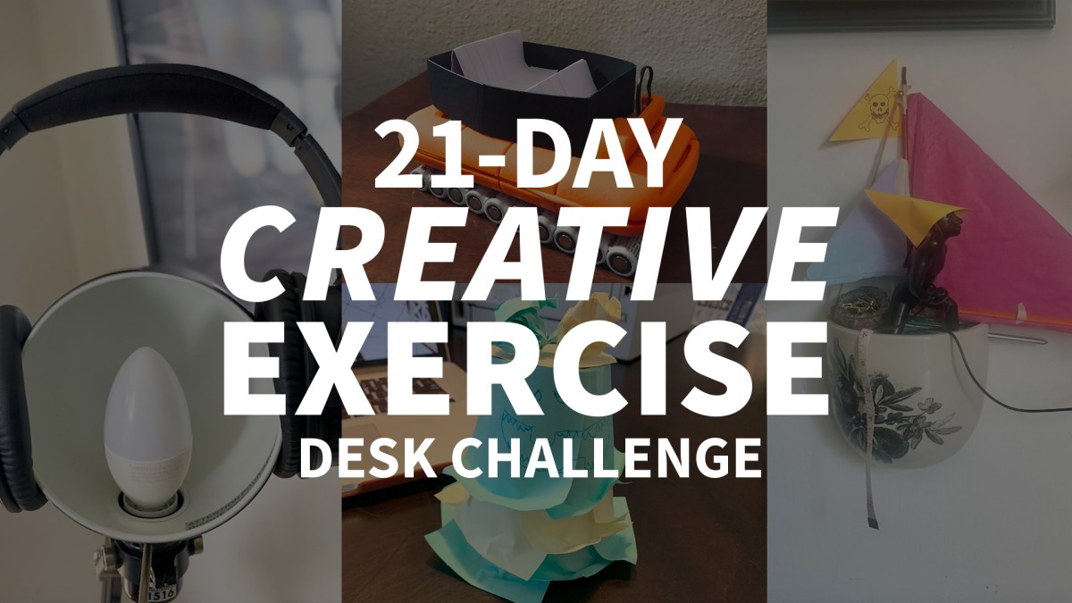 چالش 21 روزه میز تمرین خلاقانه