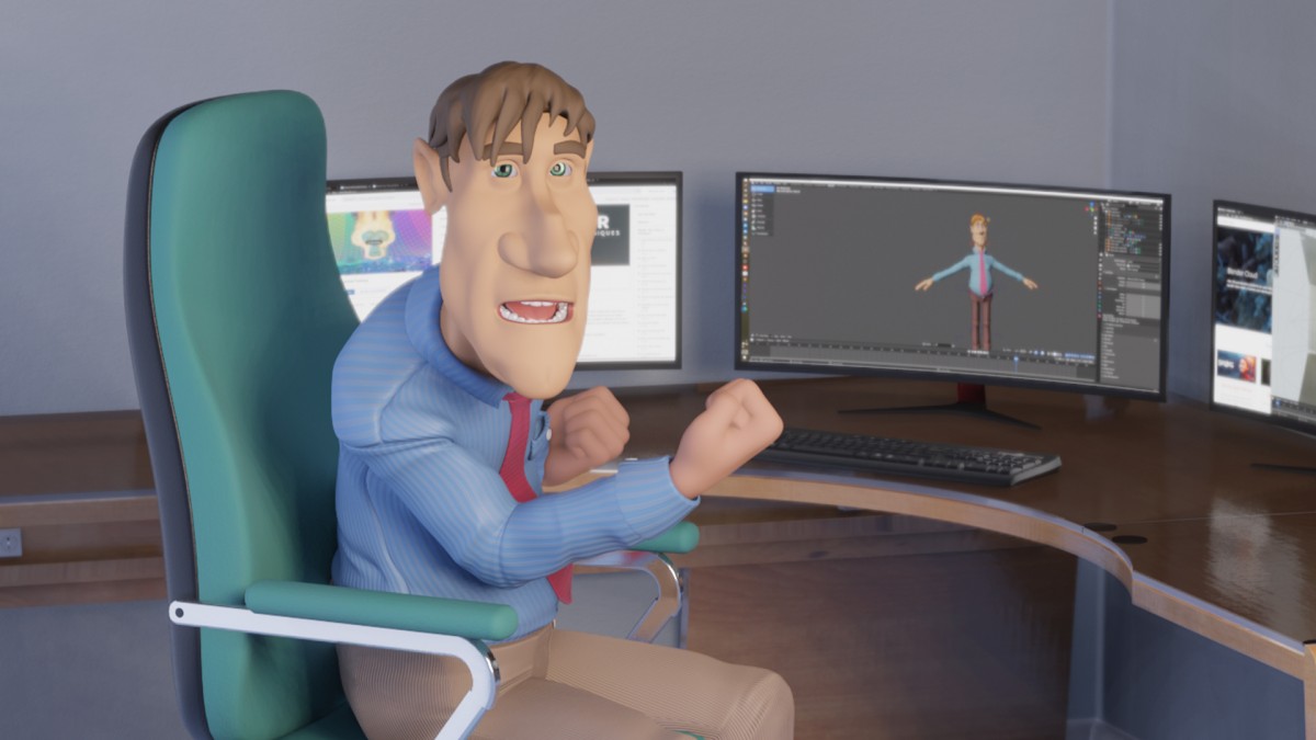 ایجاد یک انیمیشن کاراکتر تمام شده در Blender 2.9