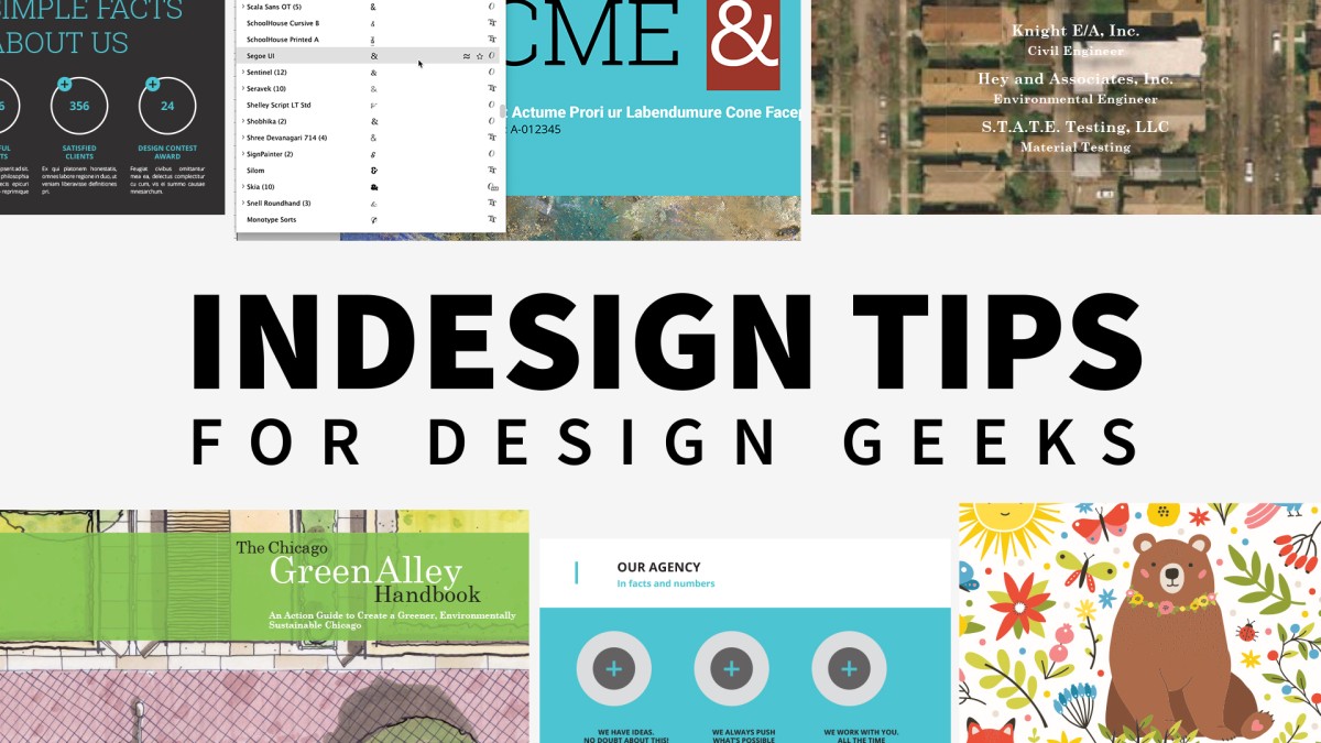 نکات InDesign برای حرفه ای های طراحی