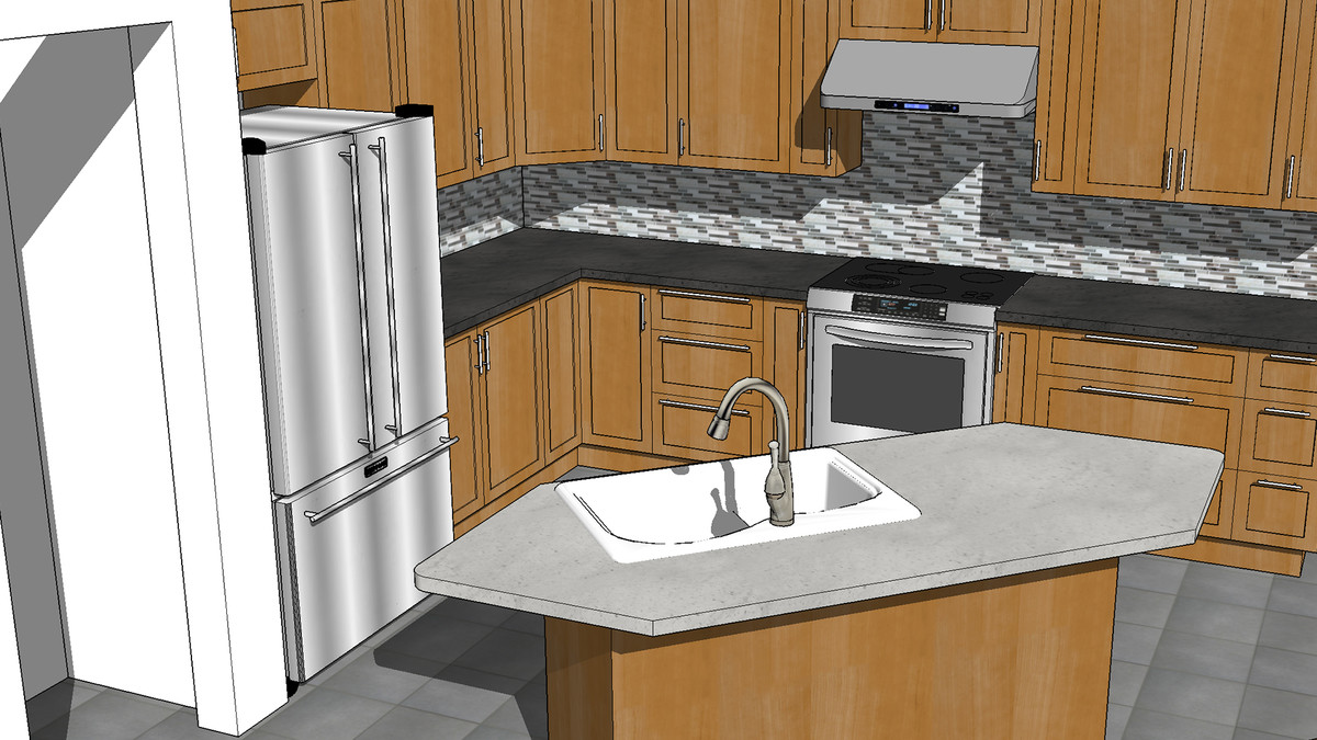 SketchUp: طراحی آشپزخانه