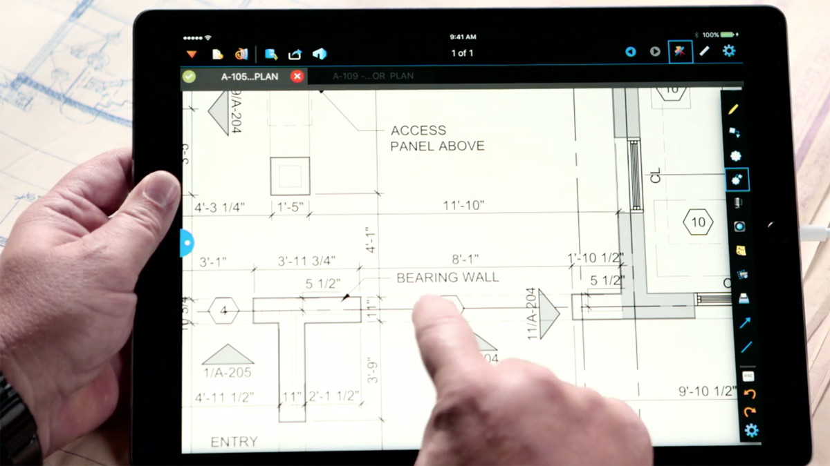 نقشه های ساخت و ساز: BlueBeam برای iPad