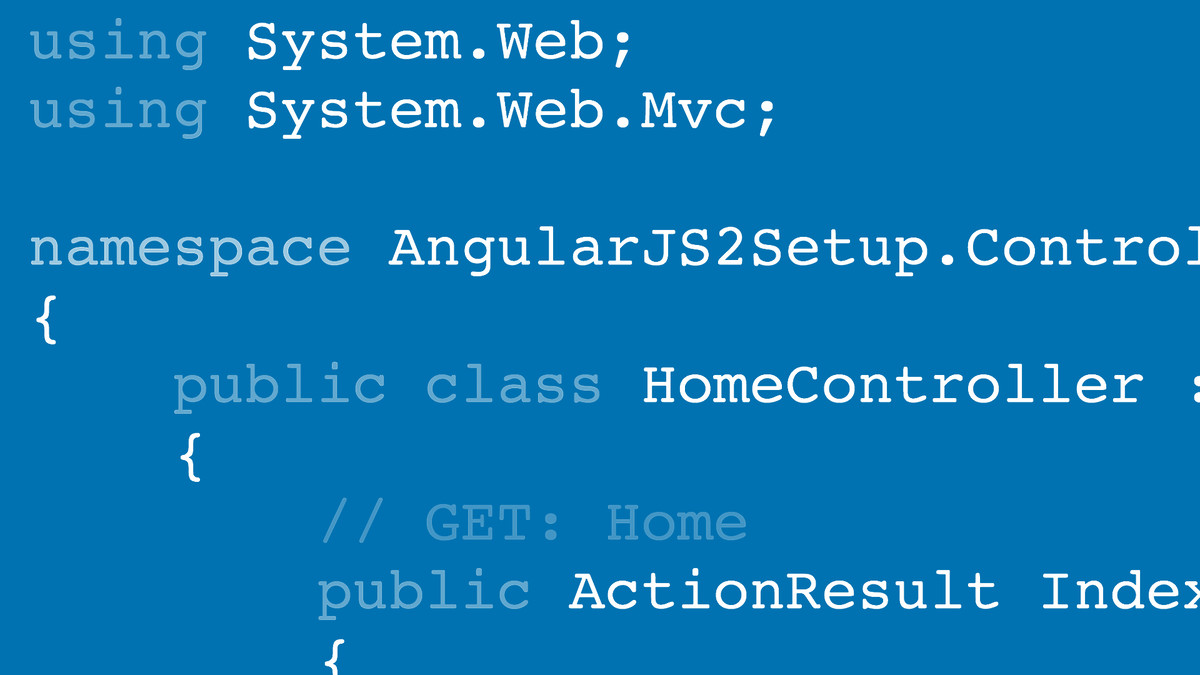 Angular2 برای توسعه دهندگان NET