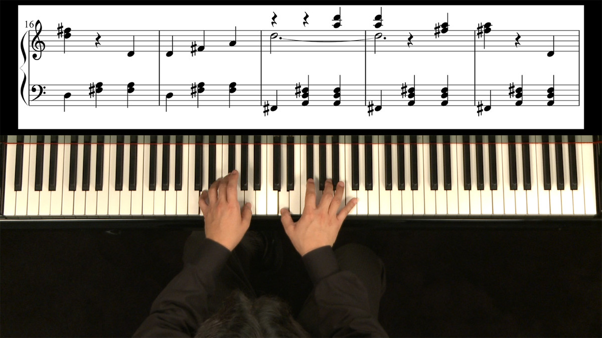 آموزش پیانو: 2 آهنگ نواختن